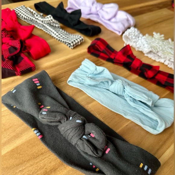 Misc Infant/Toddler Bow Headbands! (8 Total) - Picture 4 of 5
